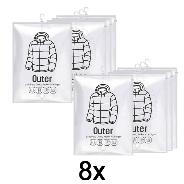 2x Viseće vakuumske vreće za pohranu (4 kom) | VACUHANG